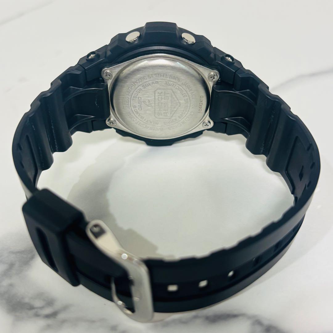 美品 希少 G-SHOCK アナデジ 電波 ソーラー 腕時計 ブラック ゴールド