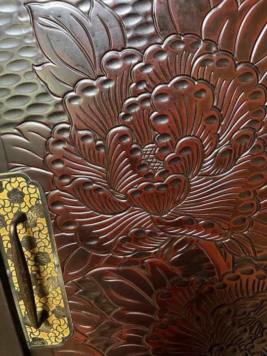 鎌倉彫 高級 和箪笥 タンス アンティーク ②のみ