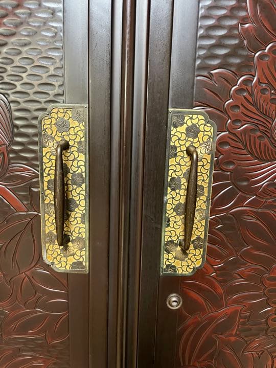 鎌倉彫 高級 和箪笥 タンス アンティーク ②のみ