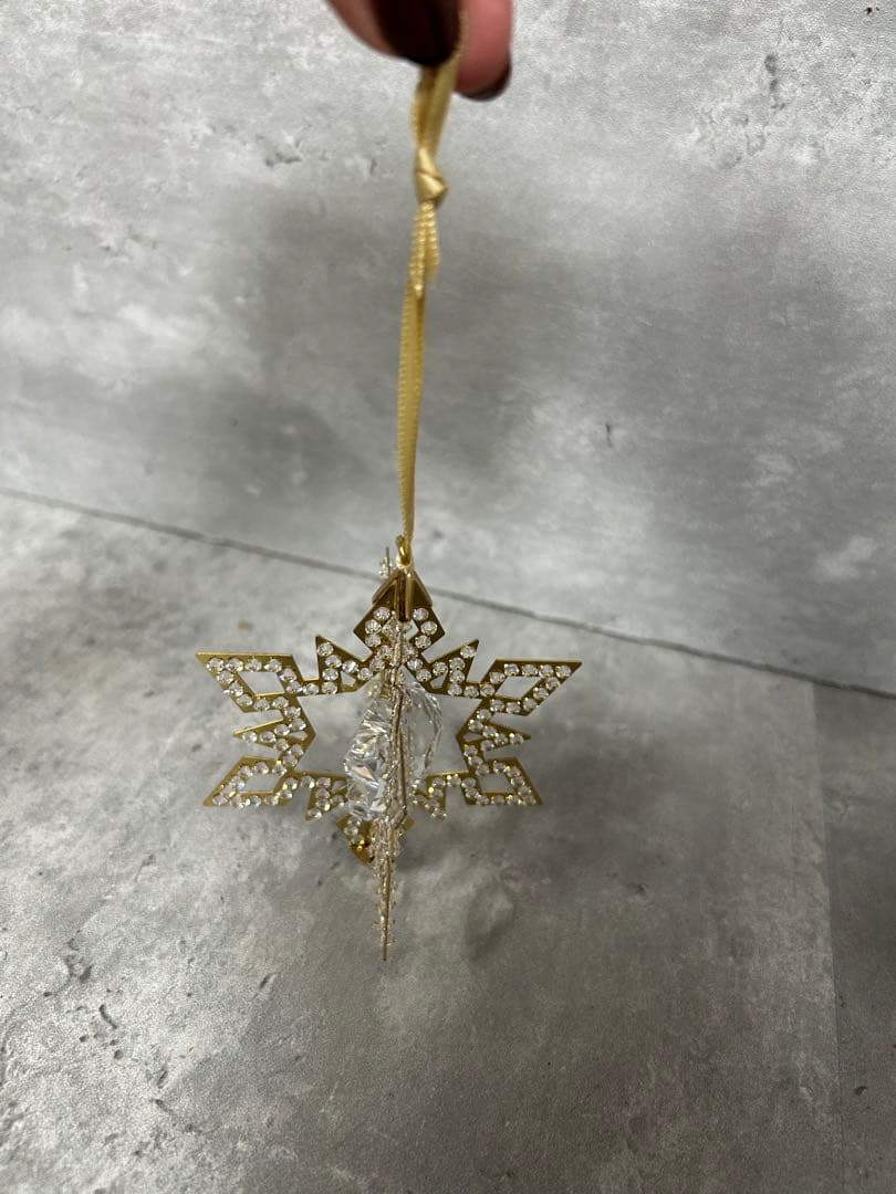 スワロフスキー クリスマスオーナメント スター ゴールド 5135809