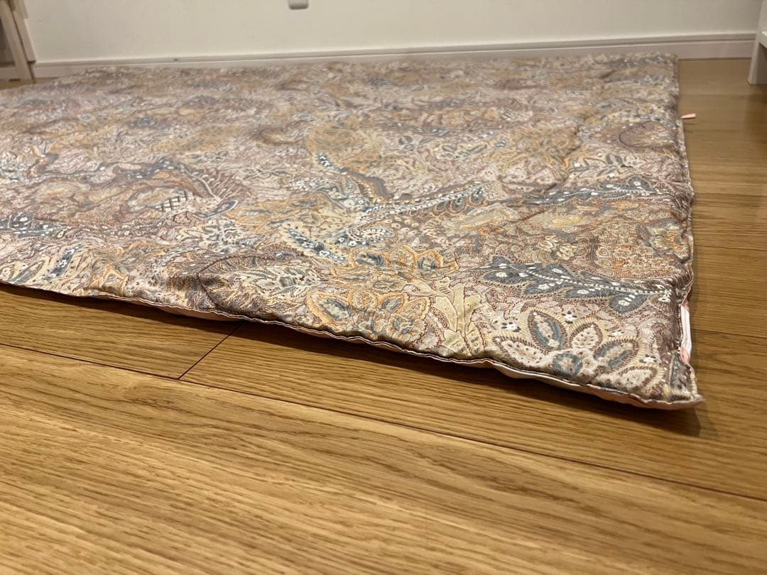 京都西川 ローズ シルク 0.5k 真綿布団 シングル 超長綿100%