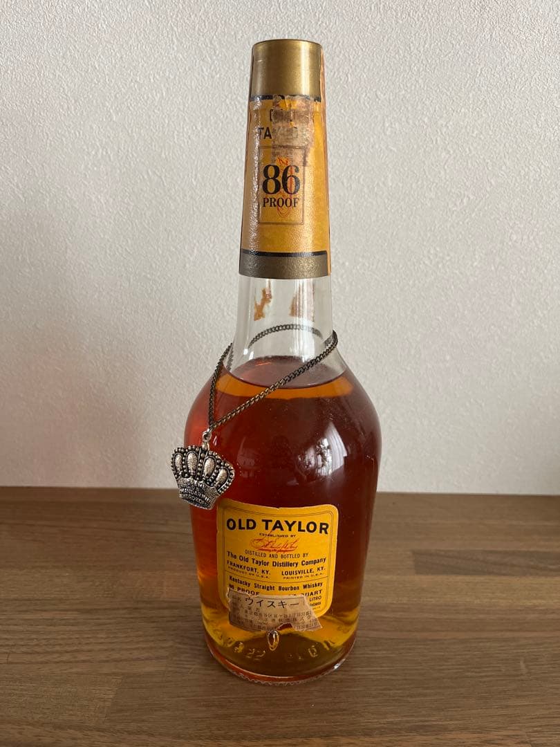 OLD TAYLOR 86 PROOF バーボン ウイスキー クラウンチャーム付