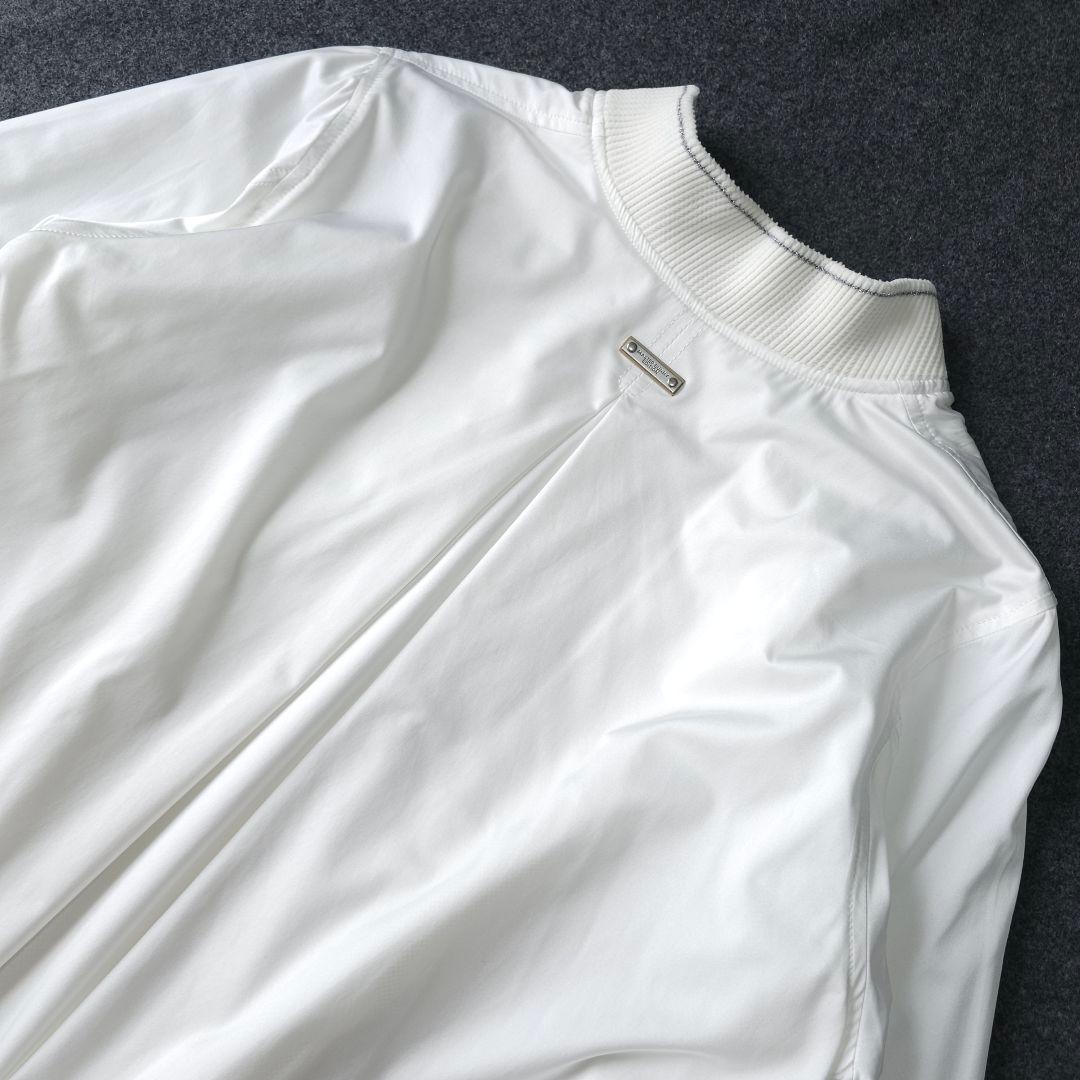 【マスターバニーエディション】人気プリーツ 長袖ゴルフブルゾンジャケットM 白