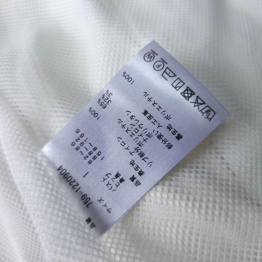 【マスターバニーエディション】人気プリーツ 長袖ゴルフブルゾンジャケットM 白