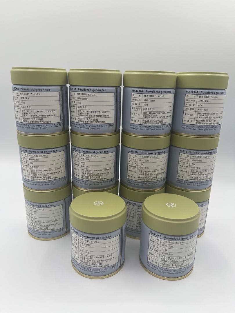宇治 丸久小山園 抹茶 　金輪 (KINRIN) 40g 11缶セット