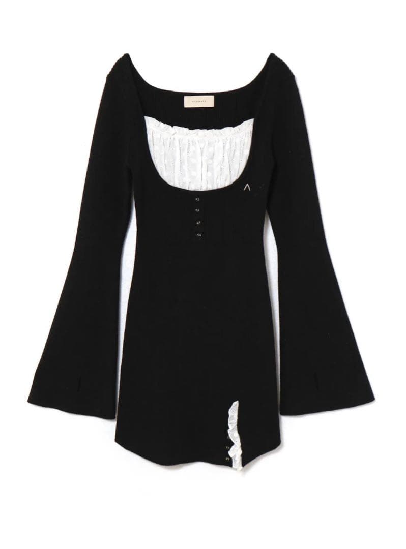 andmary アンドマリー Poppy lace mini dress