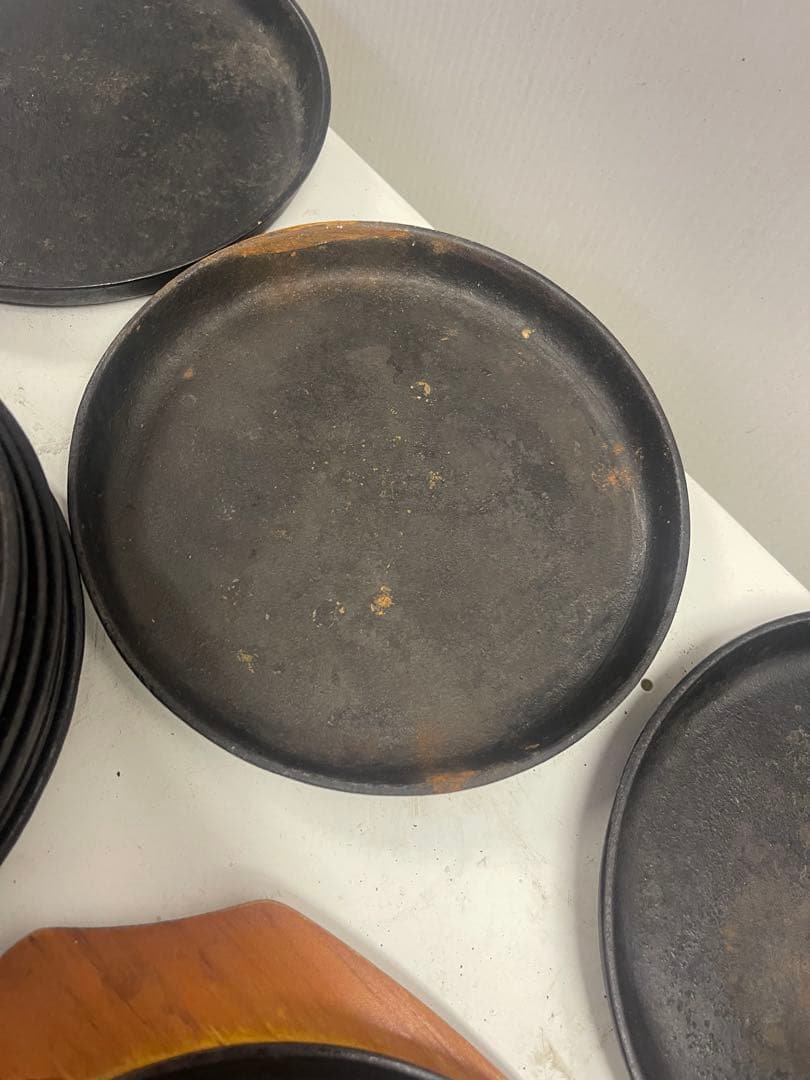 業務用鉄板皿木製トレー付