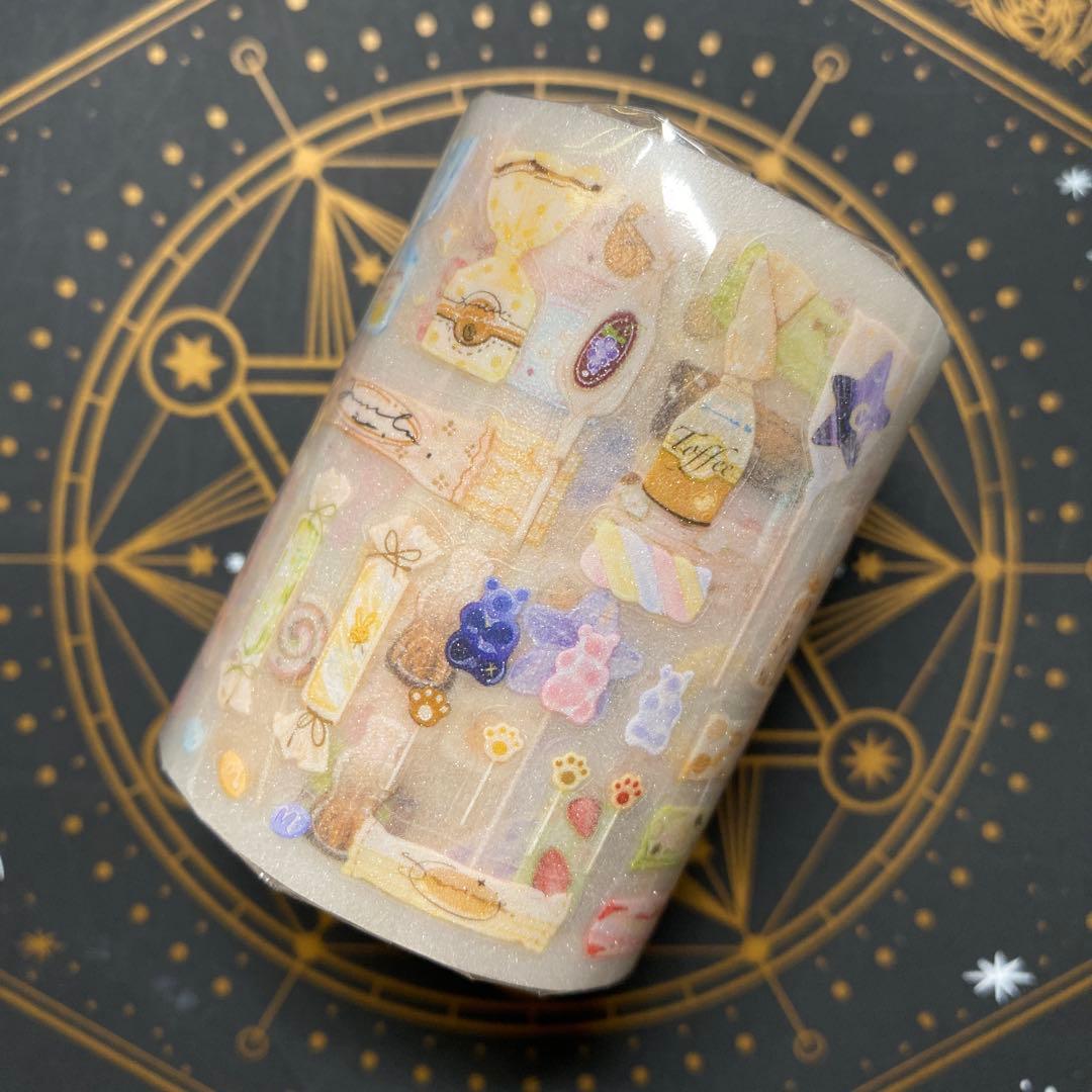 【9445】海外　5.25m ラメ加工カッティングマステ　キャンディ　装飾系