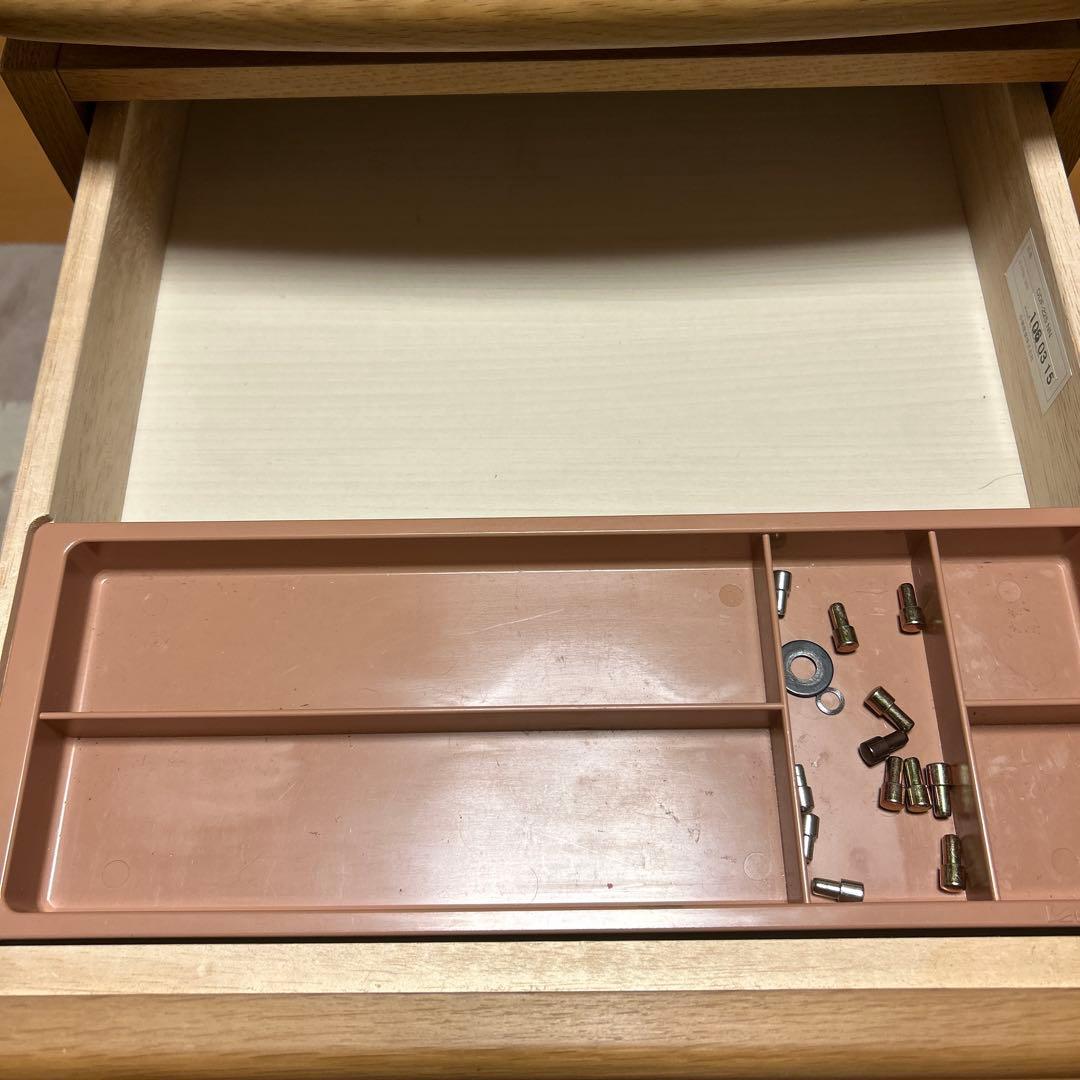 美品！コイズミ学習机　 3段引き出しキャスター付き
