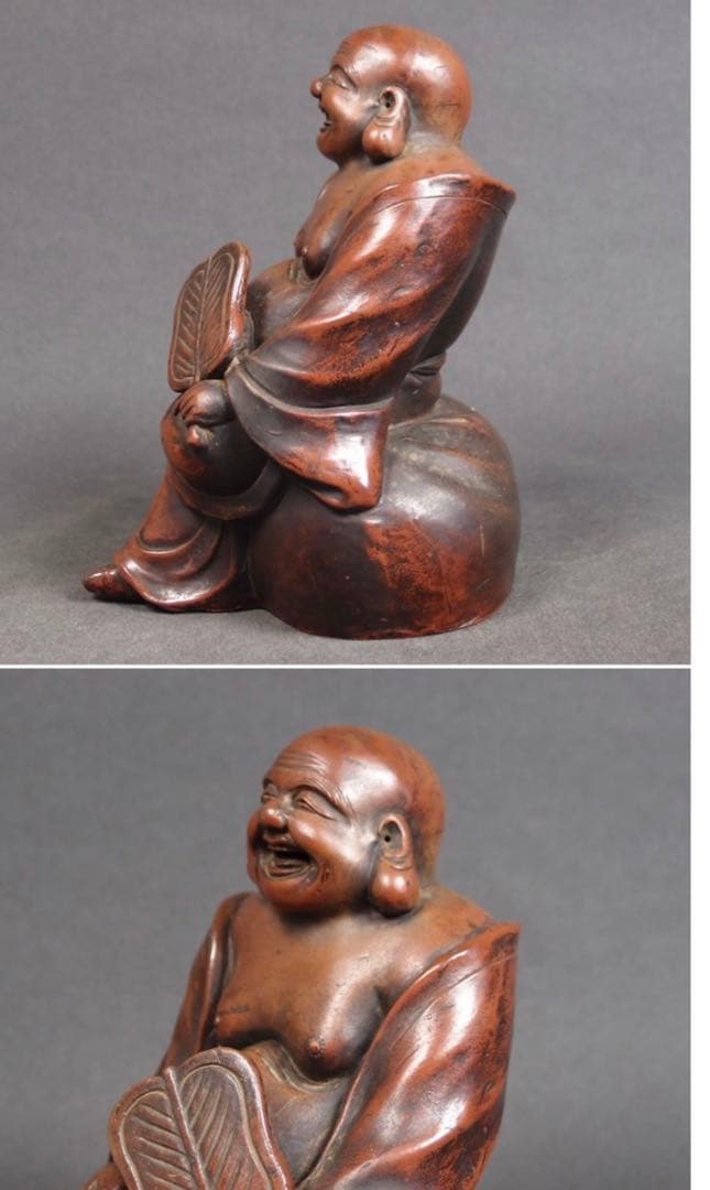 送料無料　値下げ中　江戸期古備前焼　伏香炉/置物