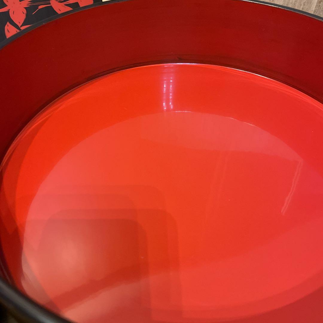 平安堂　山田平安堂　光悦鶴　蒔絵　丸重箱