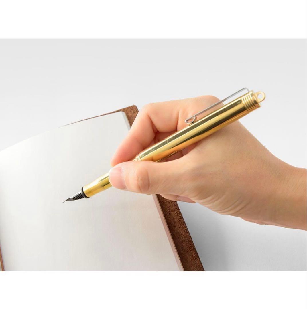 Travelers Company Solid Brass 万年筆　真鍮無垢