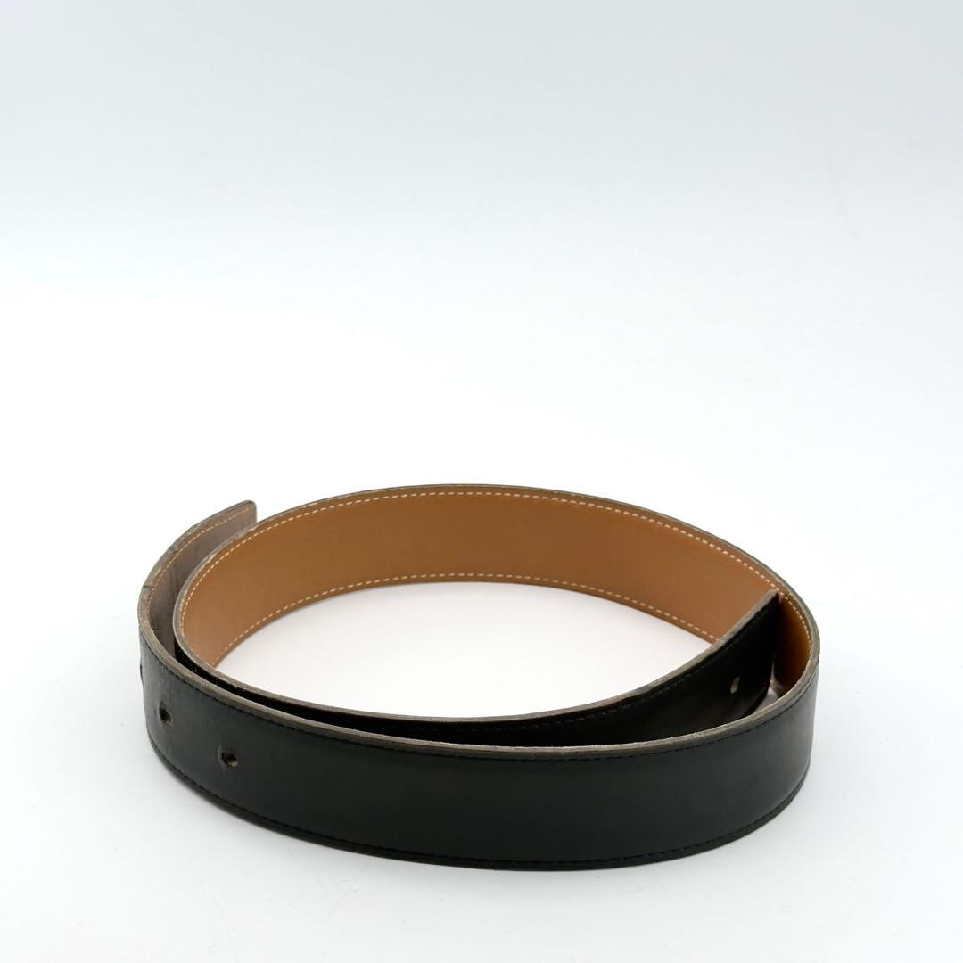 エルメス　コンスタンス　ベルトのみ　ブラック　リバーシブル　レディース　レザー