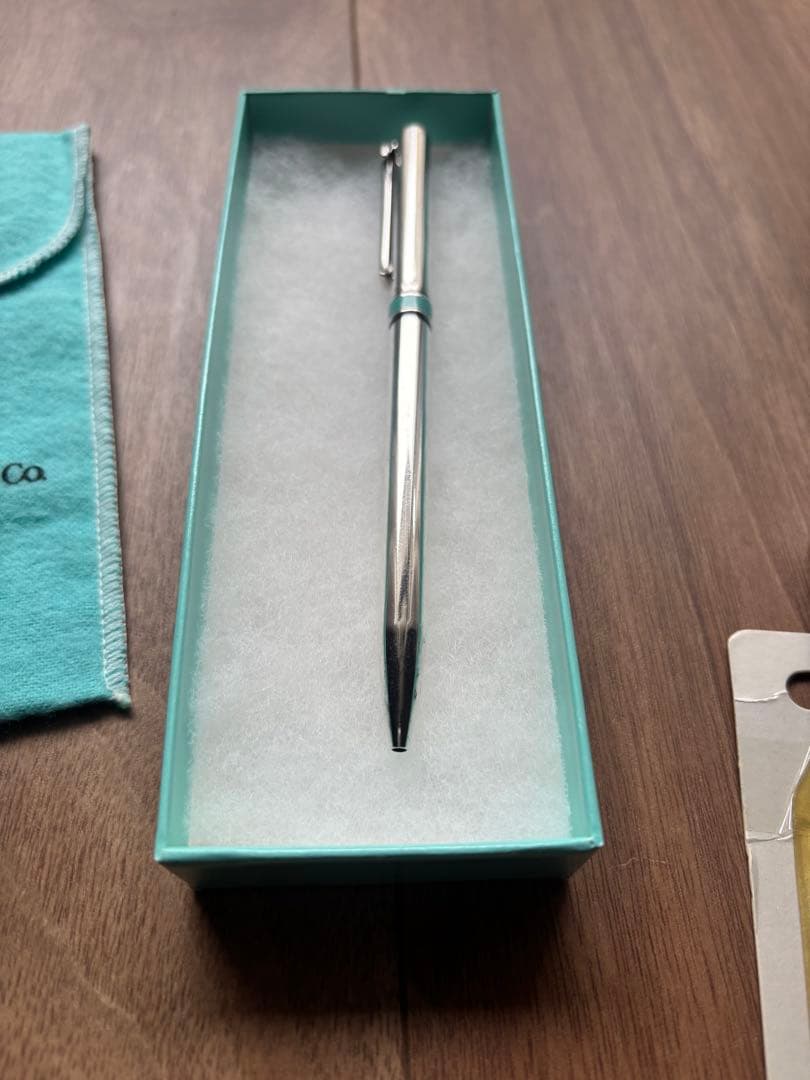 Tiffany Tボールペン スターリングシルバー ティファニー ブルーバンド