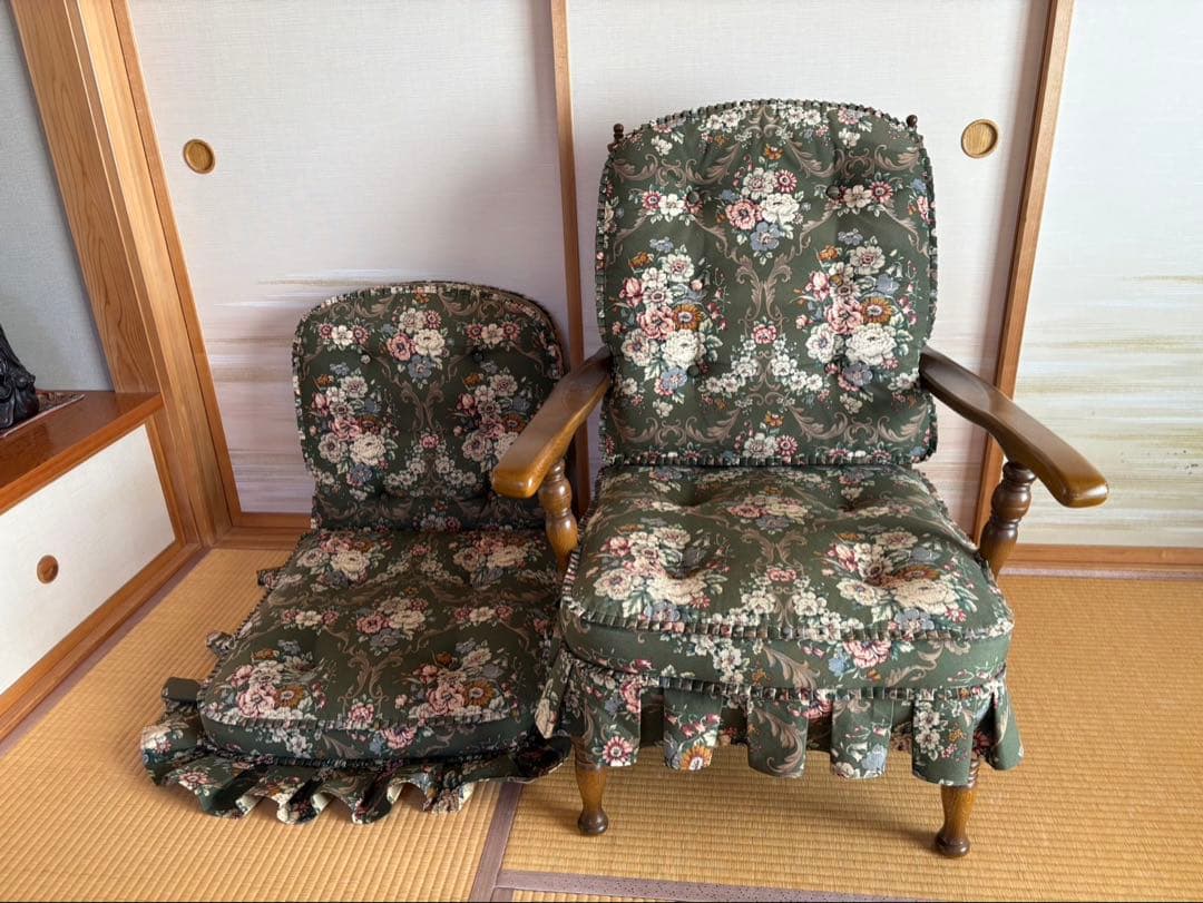 飛騨産業　穂高　椅子用クッション2個セット　ロング