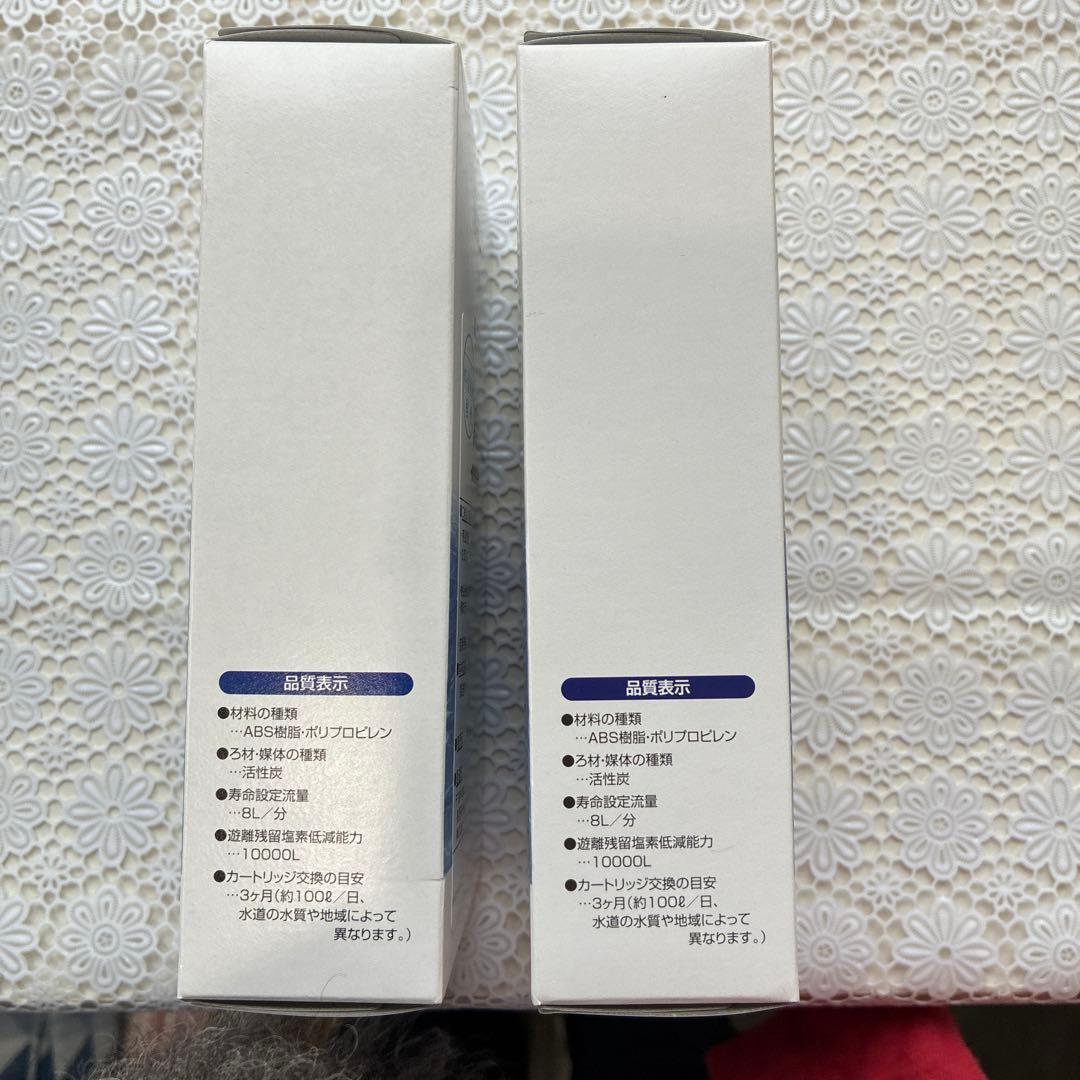素粒水　浴室シャワー用　交換カートリッジ　2個セット