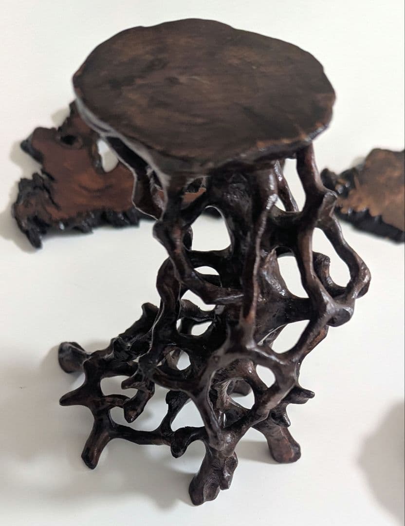 木製盆栽道具セット ダークブラウン