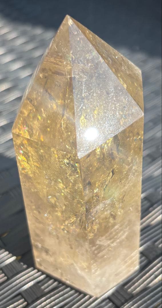 【天然石】爆虹　シトリン　タワー③