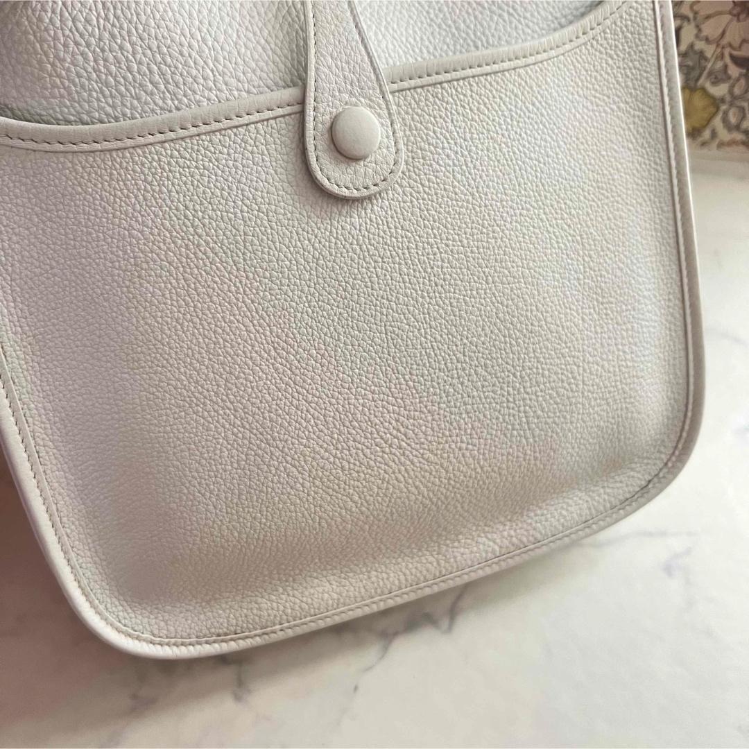 週末限定価格‼︎HERMES【エヴリン2PM】ホワイト トリヨンクレマンス