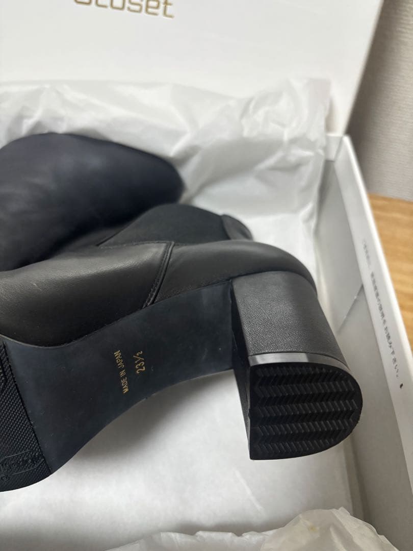 【美品】Perfume Closet ブラックブーツ 23.5cm