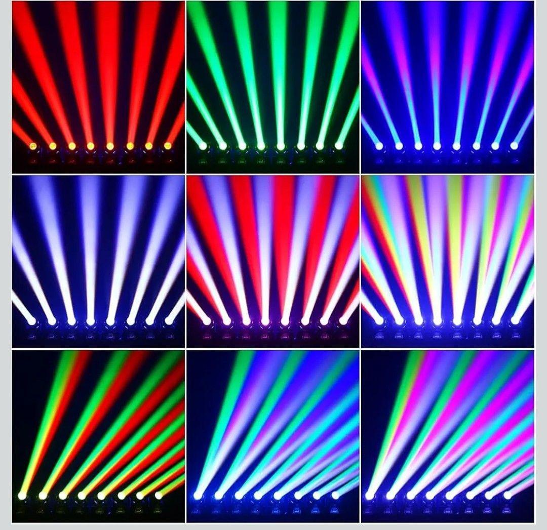 LEDムービングヘッド DJライト、40W RGBW ビームステージライト。DM