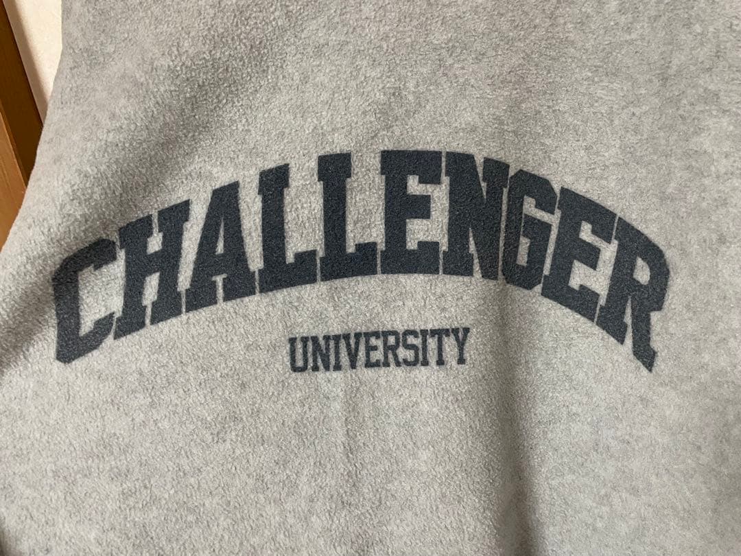 タ*コ様 challenger COLLEGE FLEECE L グレー