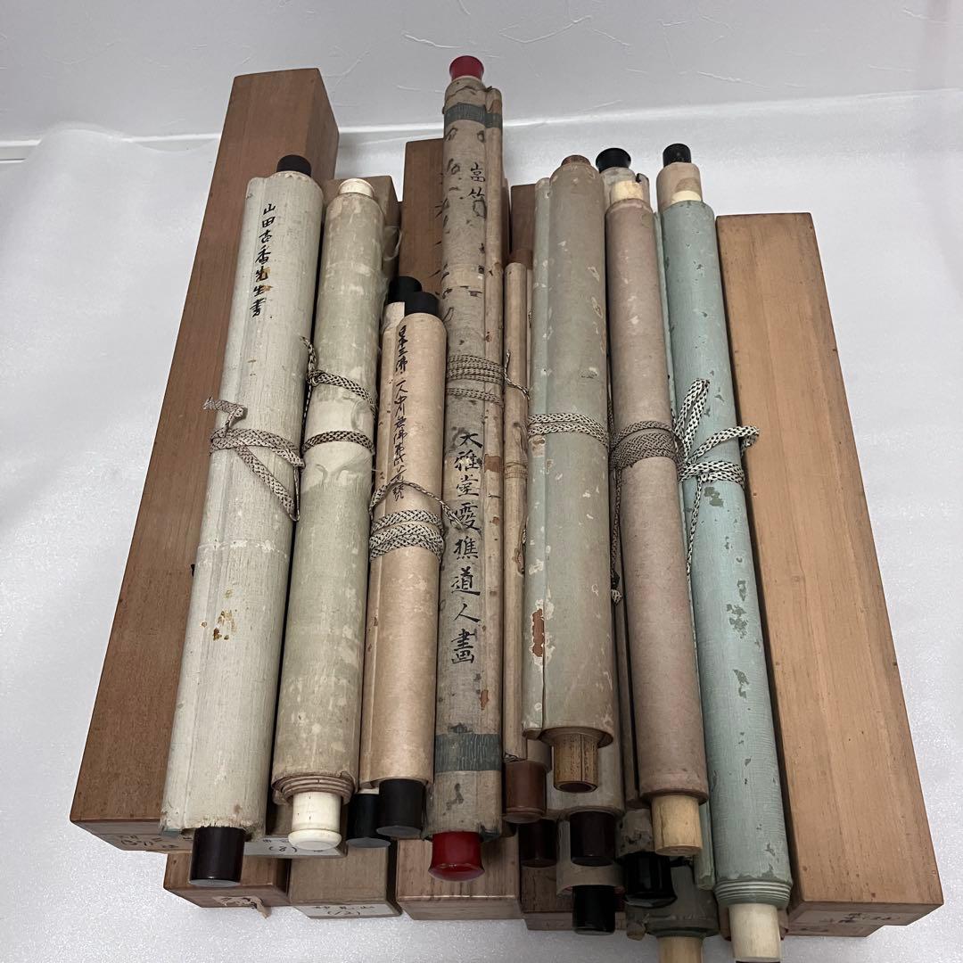 漢字書道と山水画　掛軸　31本セット　まとめ売り