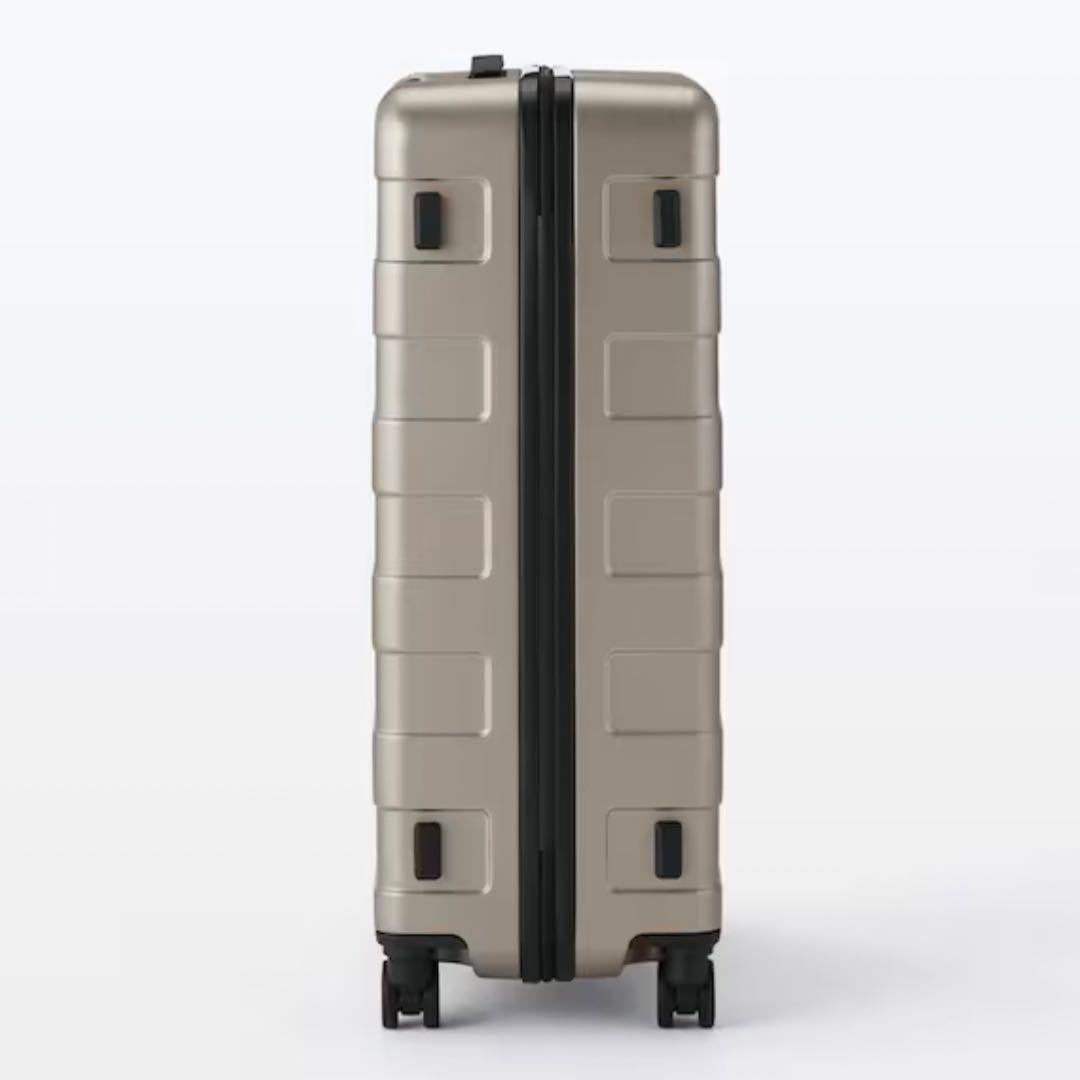 【無印】バーを自由に調節できる　ハードキャリーケース（７５Ｌ）ベージュ