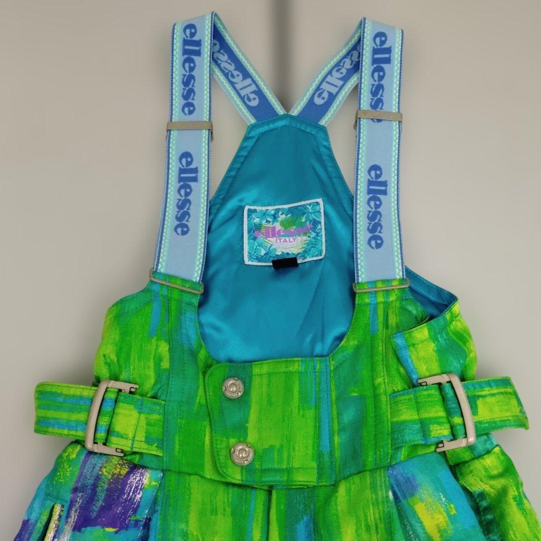 ellesse　エレッセ　スキーウエア 　上下セット　Lサイズ　グリーン　レトロ