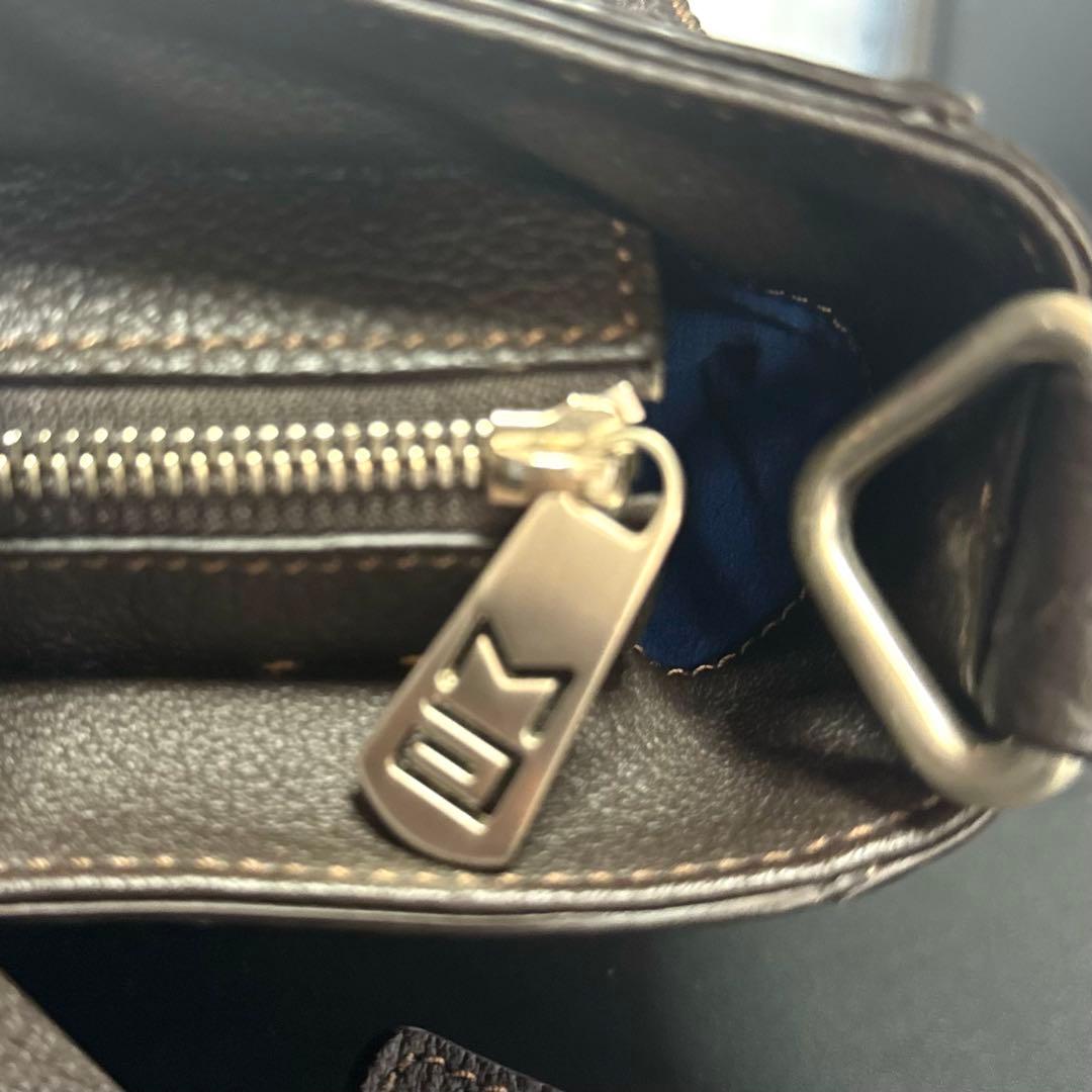 専用品MAURO GOVERNA ダークブラウン レザー A4ビジネスバッグ