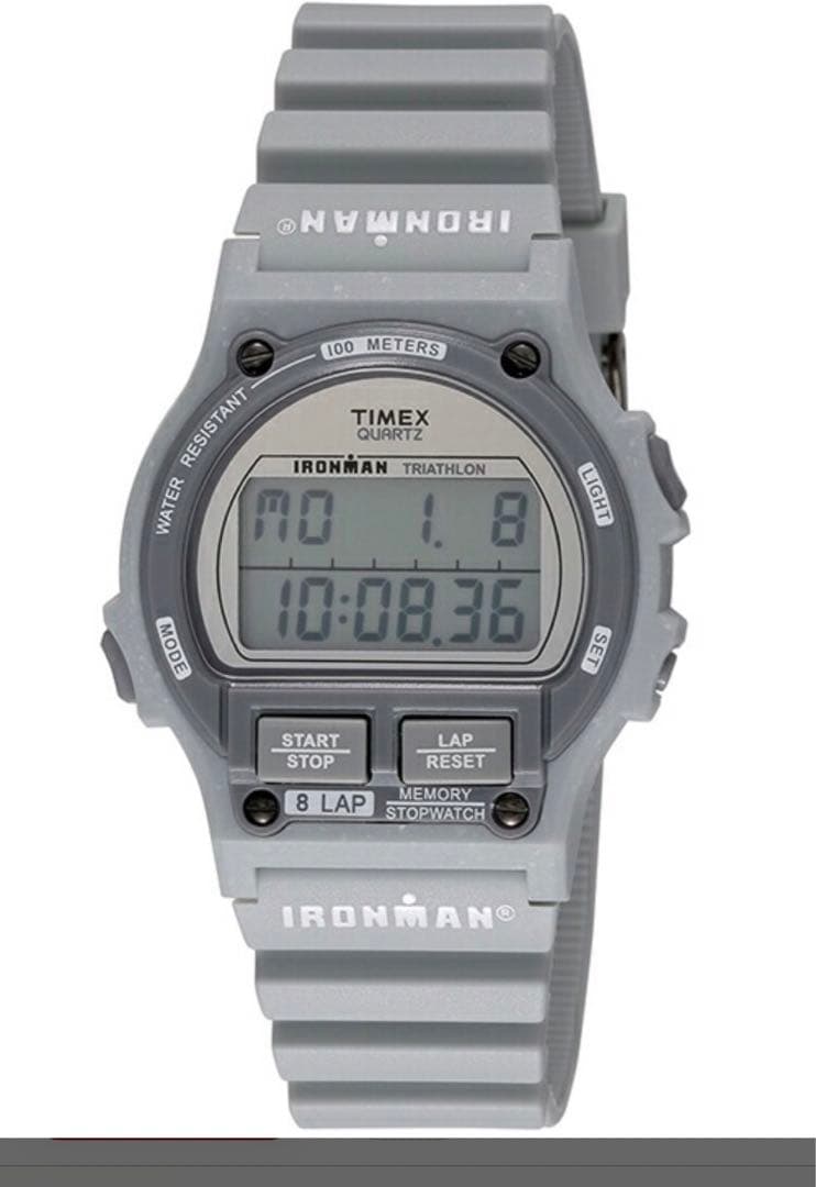 TIMEX IRONMAN 8 LAP デジタル腕時計 グレー TW5M54