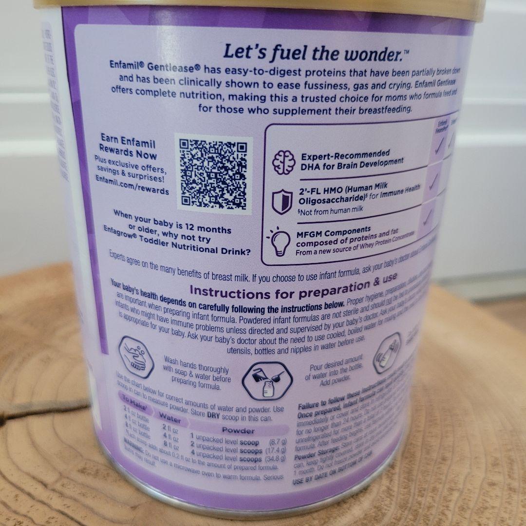 Enfamil Gentlease 粉ミルク 0-12ヶ月 4缶