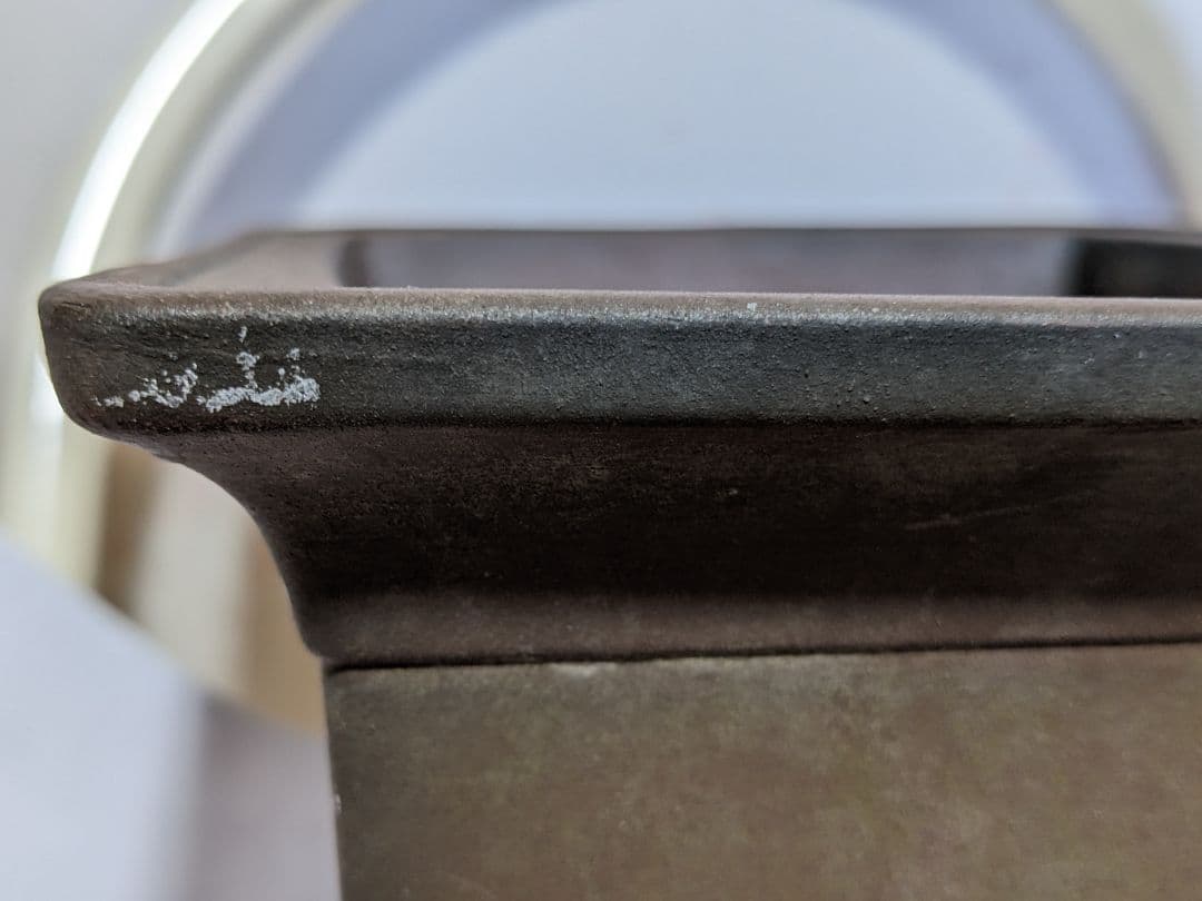 ♦紫砂 紫泥 盆栽鉢 美術品 ？志那鉢 中国鉢 コレクション 骨董品アンティーク