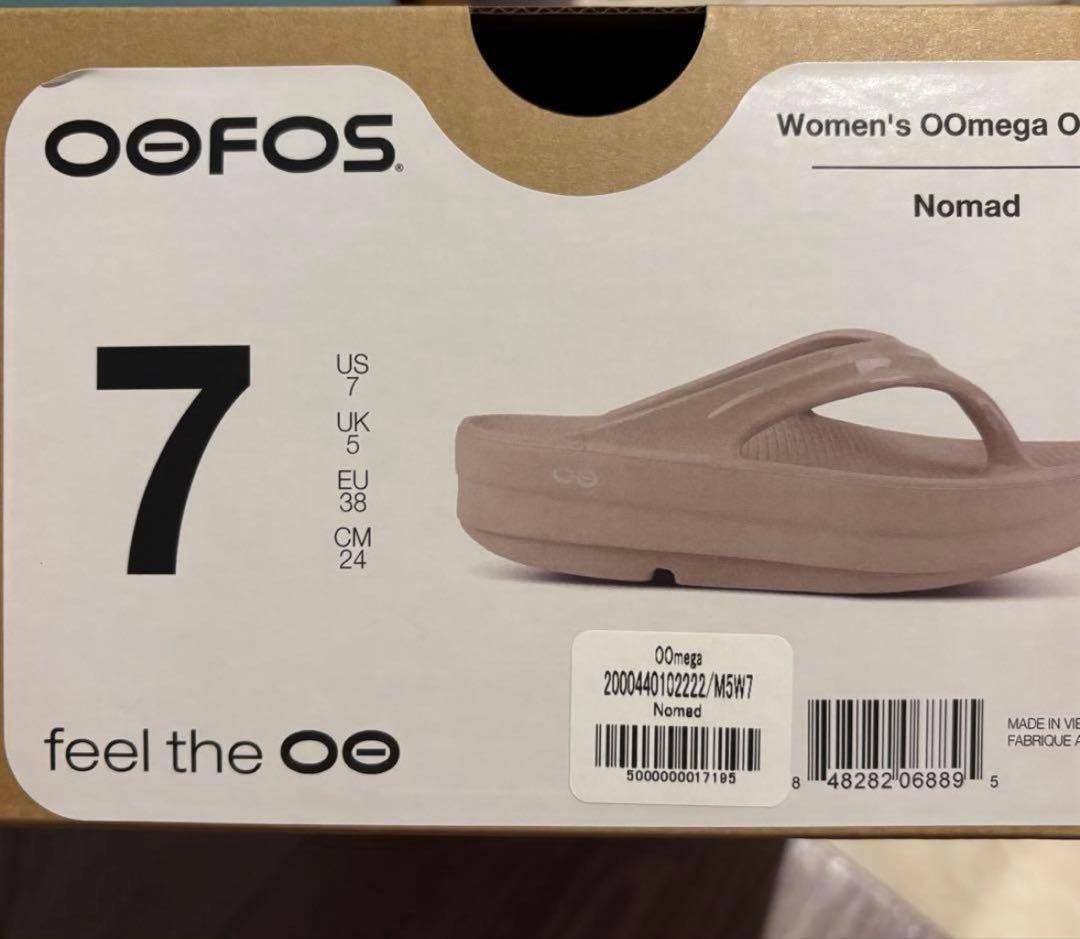 美品　正規　OOFOS リカバリーサンダル　oomega US7 24cm