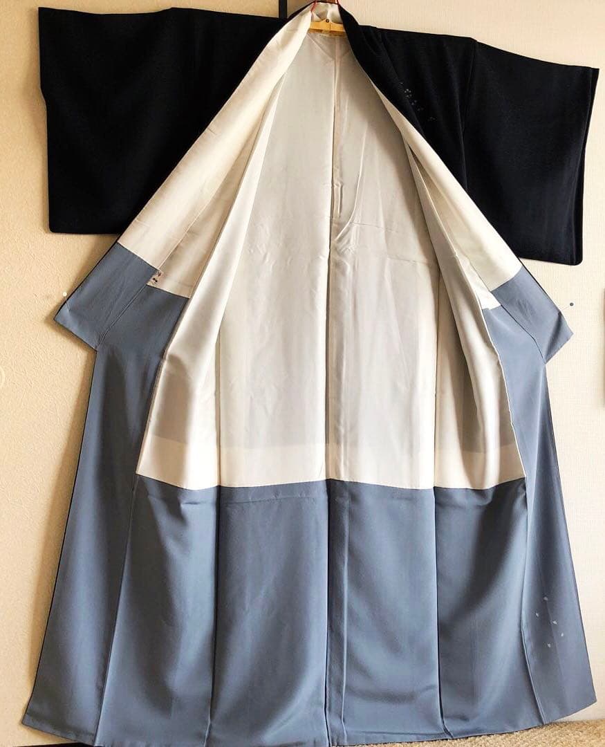 【美品‼️】大人の落ち着きさが漂う❣️シックな訪問着 黒 ★卒業式★入学式★結婚式