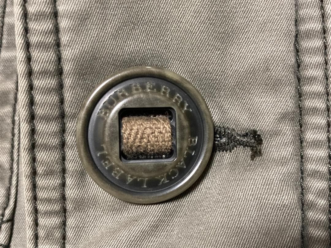 BURBERRY　BLACK LABEL　ミリタリージャケット　Mサイズ　カーキ