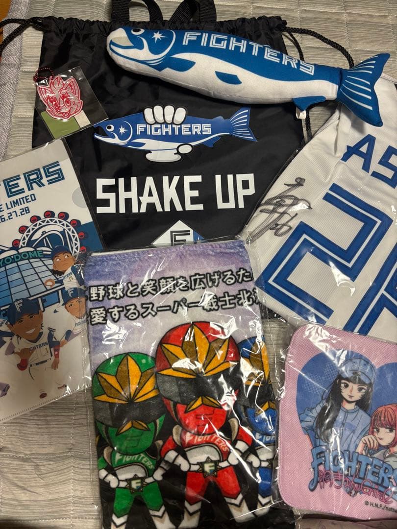 FIGHTERS 浅間選手 サイン入りユニフォーム Lサイズ