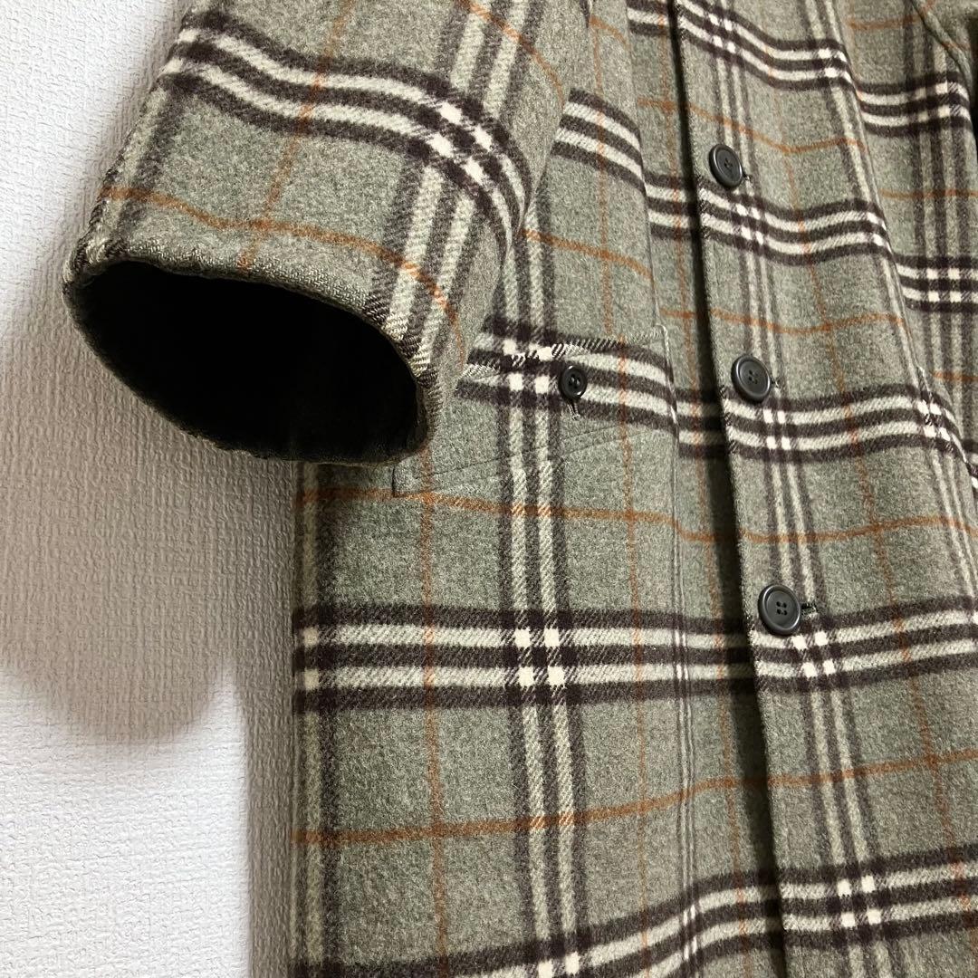 Burberrys バーバリー リバーシブル ウールコート グレー 11AB2