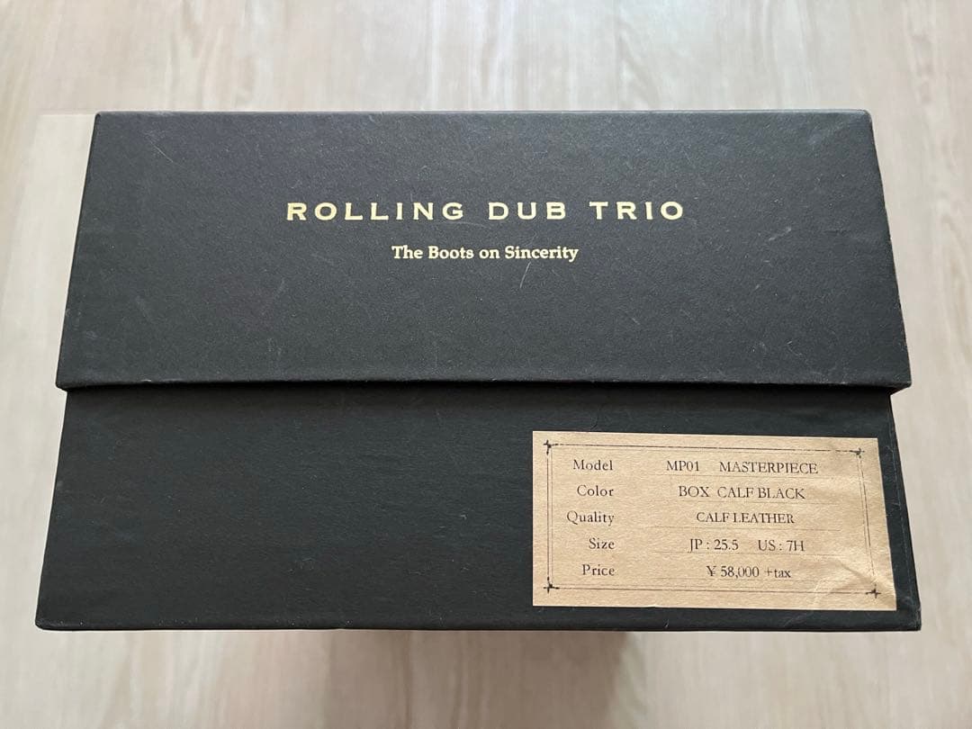 ローリングダブトリオMP01 MASTERPIECE カーフレザー黒 7/H