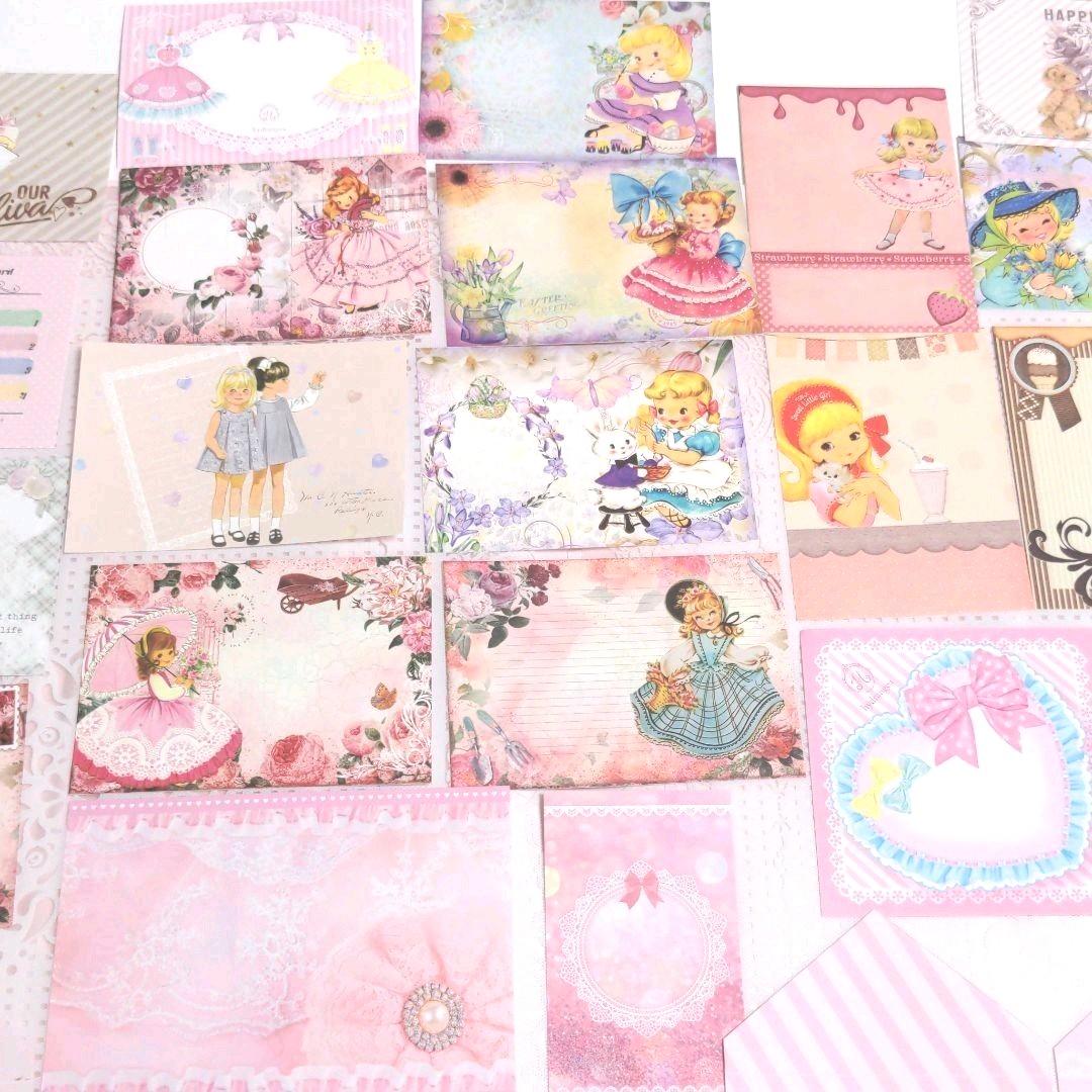 みぃこちゃん様ご確認用♥新作ガーリーレトロガール♥可愛いバラメモ♯611