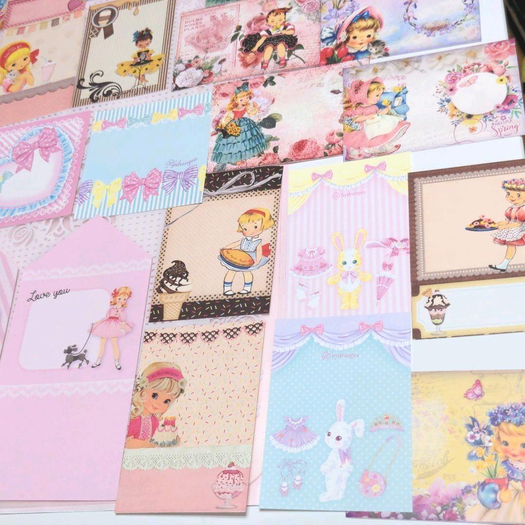 みぃこちゃん様ご確認用♥新作ガーリーレトロガール♥可愛いバラメモ♯611