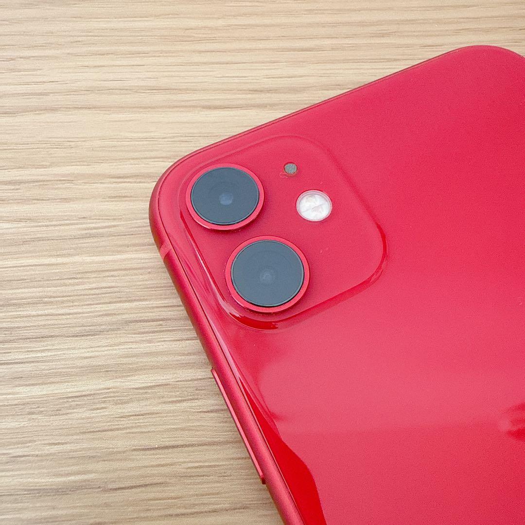 iPhone 11 64GB RED レッド SIMフリー 【美品・本体のみ】