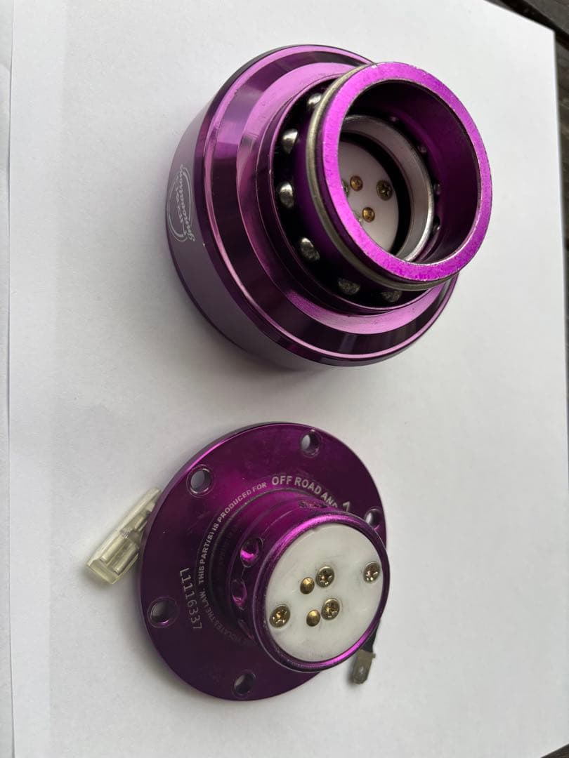 【正規品】NRG クイックリリース ステアリング ピンク チーンと鳴る