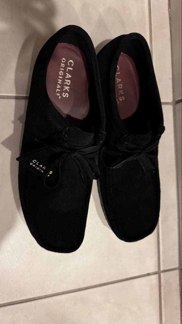 【美品】CLARKS クラークス　ワラビー 【27.0】ブラック　スエード