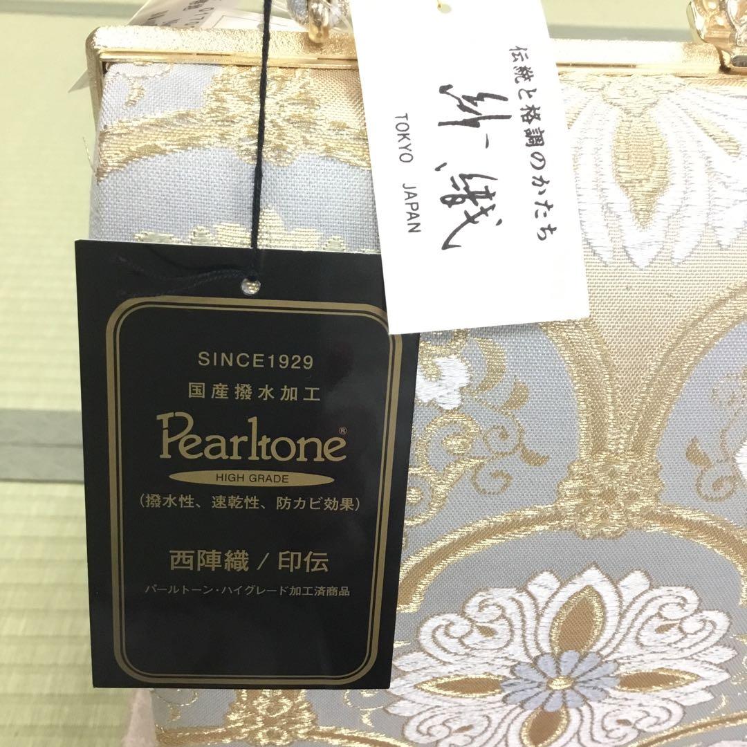 【新品未使用】和装　草履バッグセット　紗織　パールトーン加工　成人式　卒業式