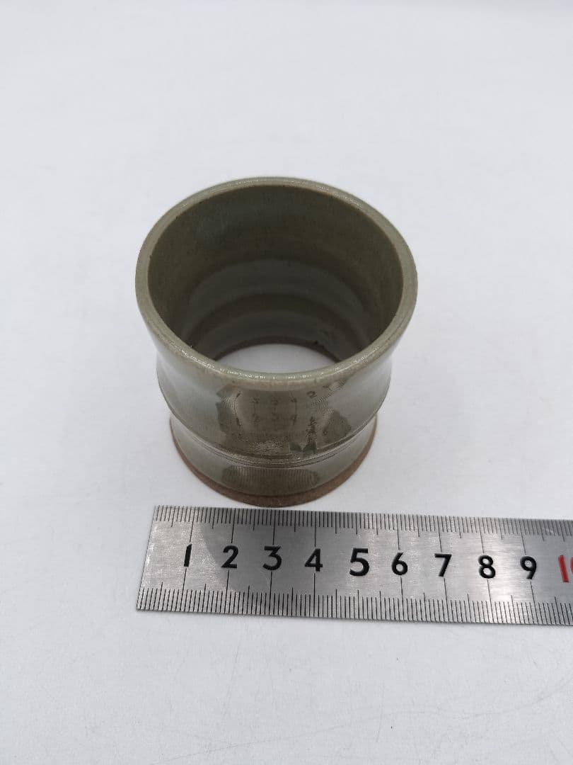 c803【新品・未使用】蓋置 虫明焼 竹 黒井一楽 木箱 茶道具