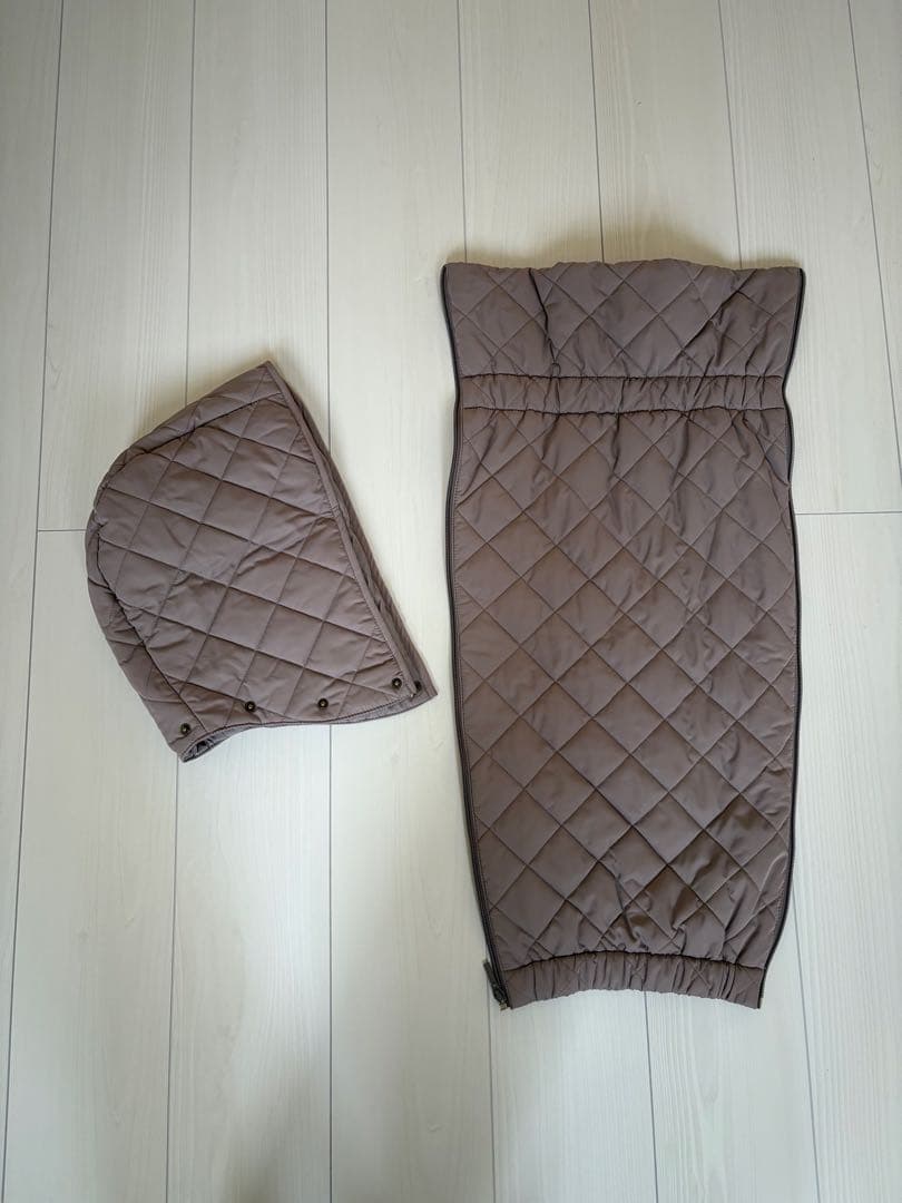 SWEET MOMMY ママコート　おんぶ　抱っこ　グレージュ　キルティング