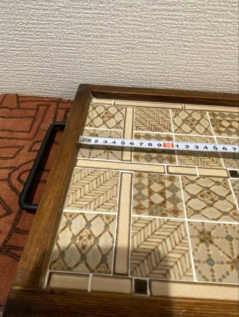 タイルトレー　1枚　 古道具　お盆