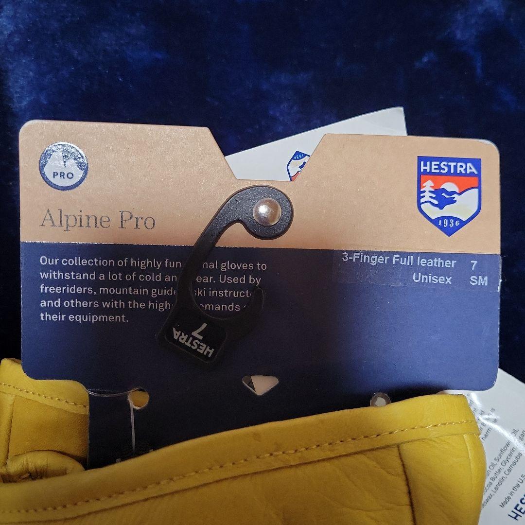 Hestra イエローブラウン ミトングローブ