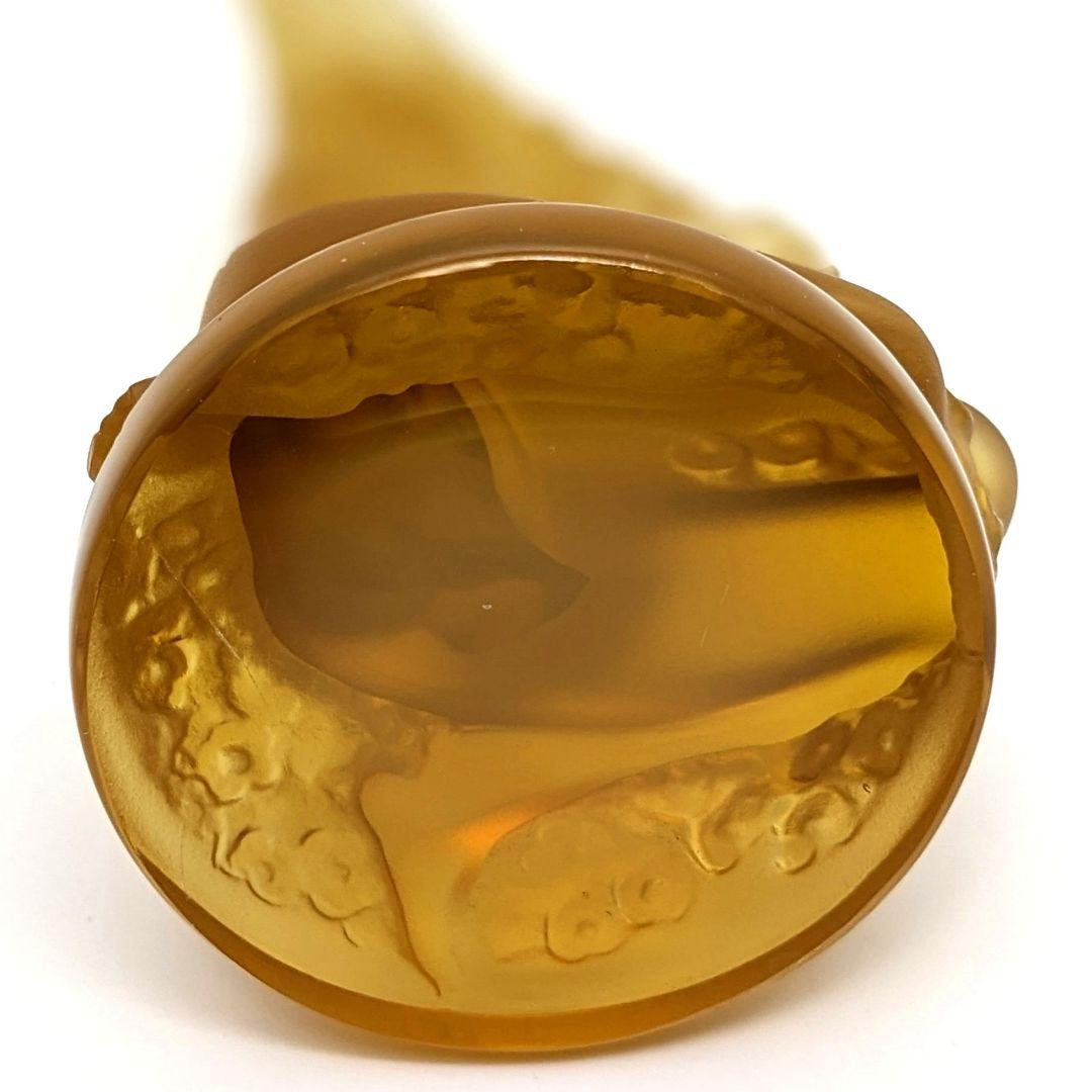 ラリック フロレアル 裸婦像 アンバー 琥珀 ヴィンテージ 美品 フィギュリン